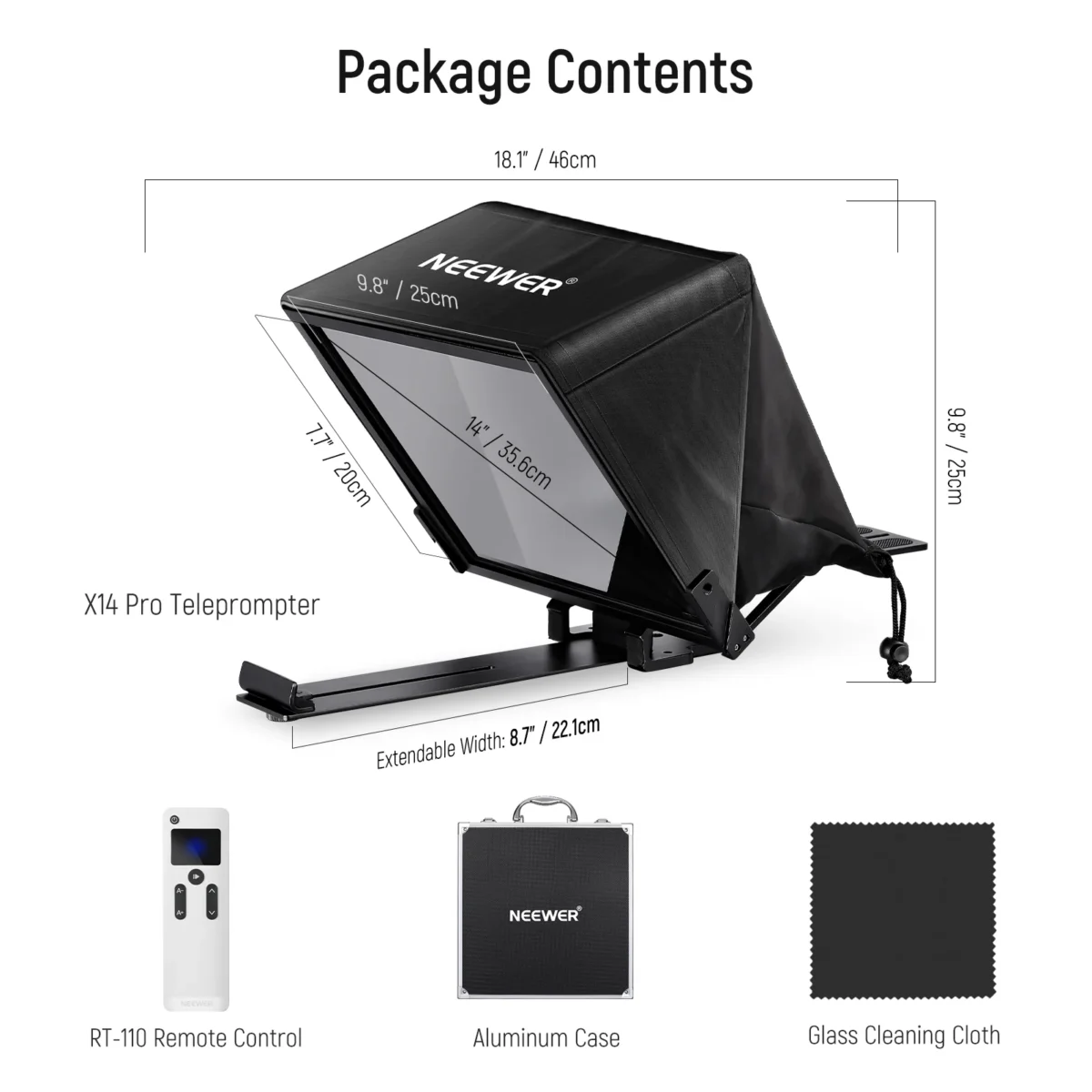 Neewer X14 Aluminum Teleprompter