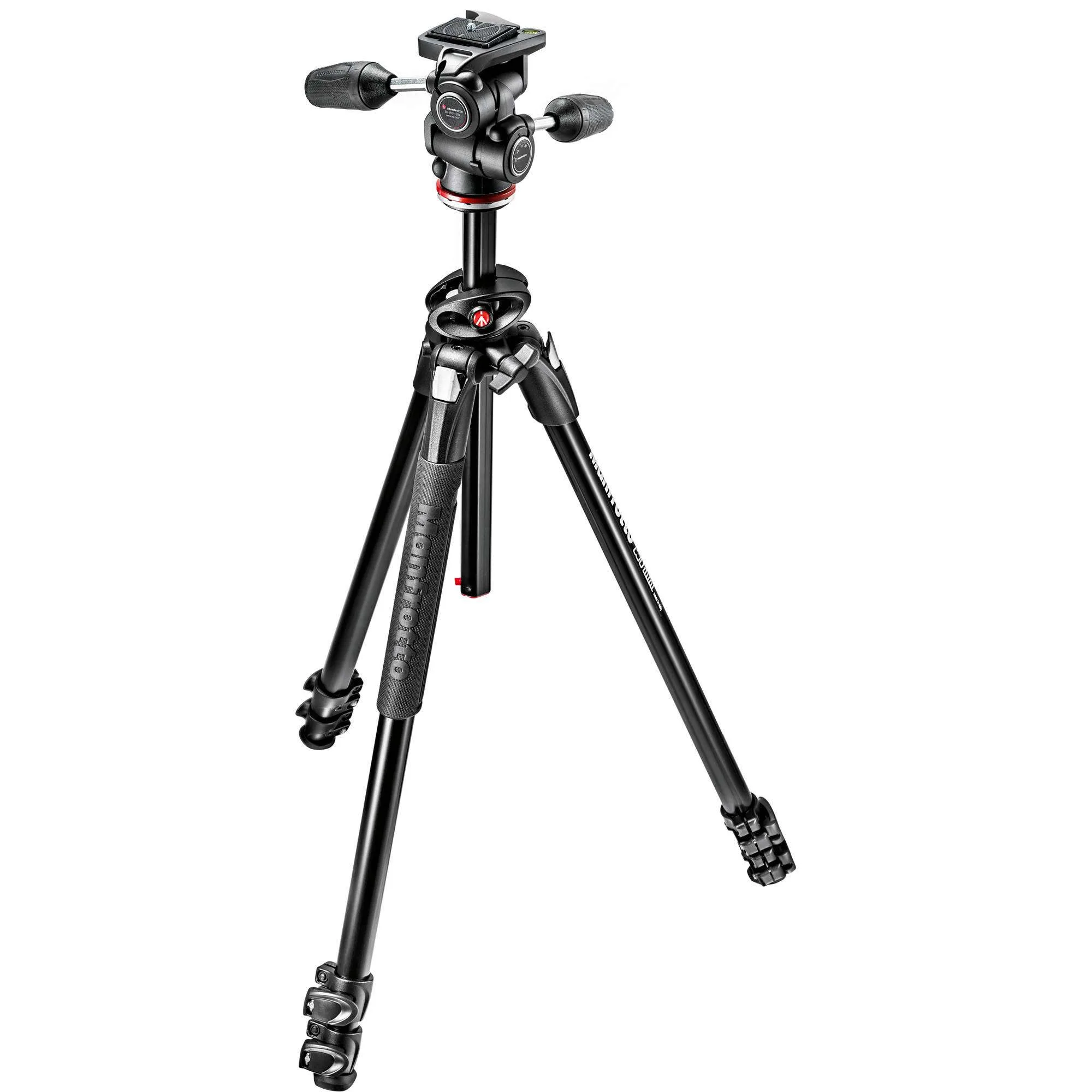 Tripé de Alumínio Manfrotto 190 de 3 Secções com Cabeça
