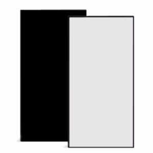 Polyboard 2x1 m black/white
