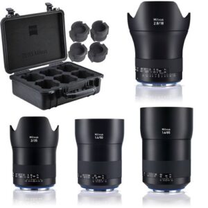 ZEISS Milvus ZE 4 Lens Bundle EF (18/35/50/85mm)