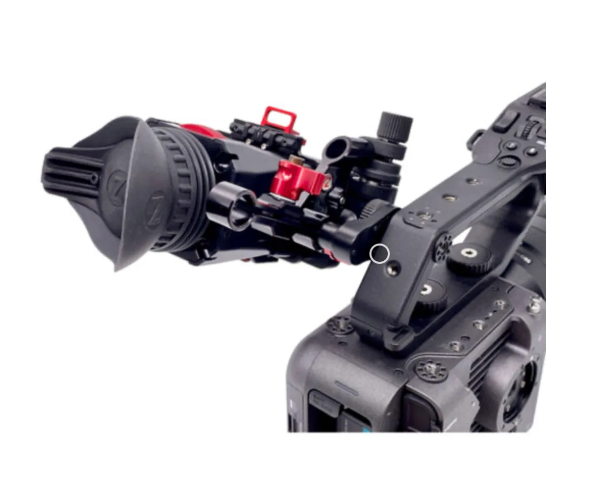 Zacuto Z-Finder Sony FX6 viewfinder for professional filming with precise focus and framing.