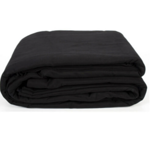 Black Motion Textile 4x3 m for photography and video production, providing complete light blocking