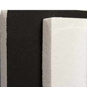 Poly Board Black/White 1x1m (4x4')