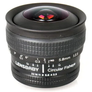 Lensbaby 5.8mm f/3.5 Circular Fisheye Lens Sony E Mount