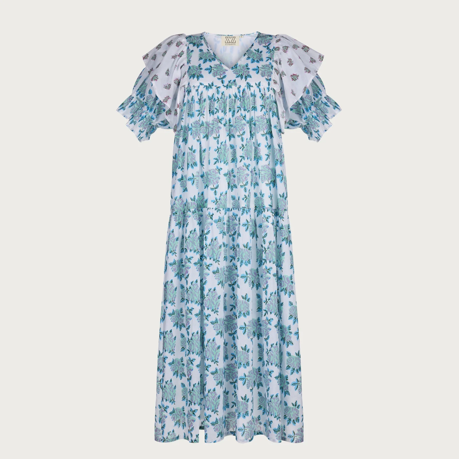 SZ Blockprints dress photographed with invisible mannequin technique