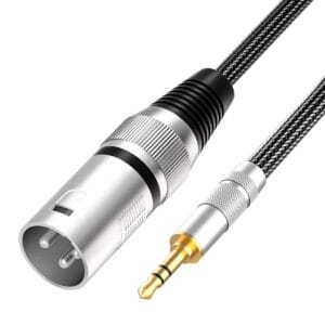Mini Jack to XLR Male Cable 40cm