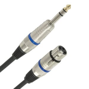 XLR female - Jack cable (1m)
